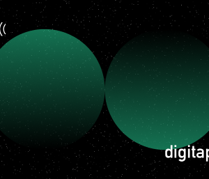 Digitalt skilt i akryl